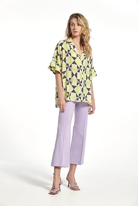 STRETCH COTTON ELADIOTROUSER LILAC 1