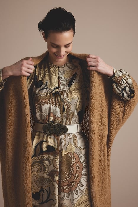 DRESS LONG VINTAGE FLOWER MULTICOLOUR 4