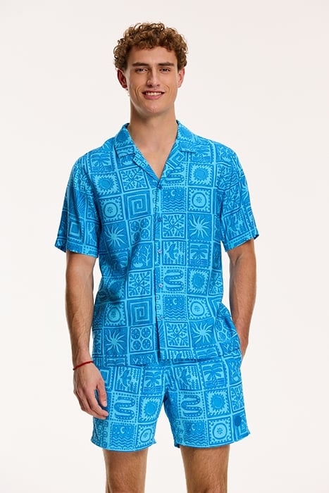 MEN SHORTSLEEVE MYTHOS TILE SKYDIVE BLUE 1