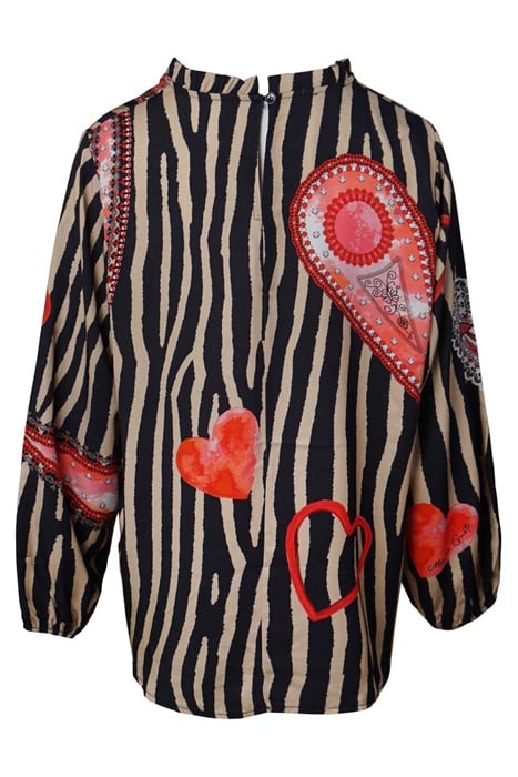 BLOUSE SAN SEVERO BLUE RED 2