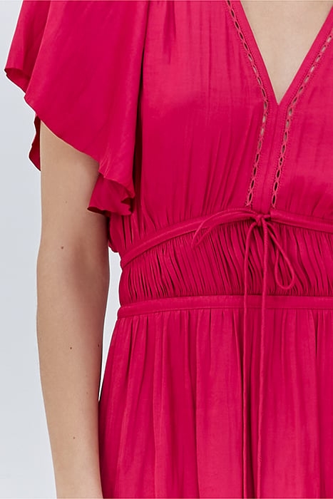 TANGY FUCHSIA RUFFLED DRESS 5