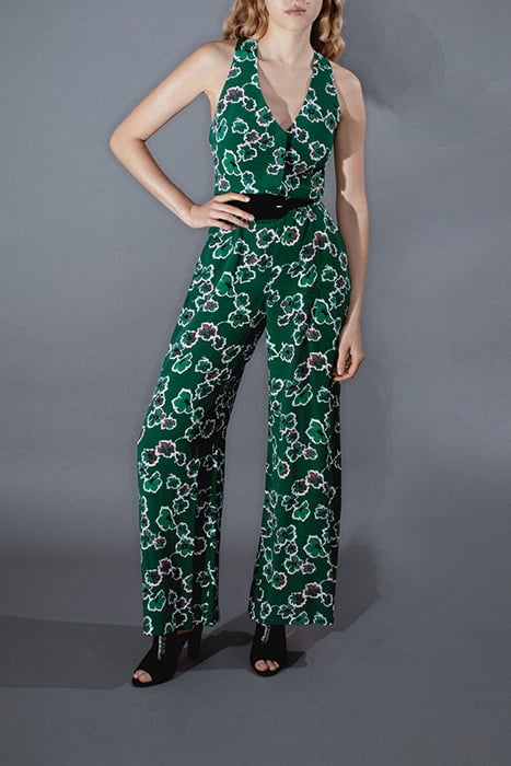 GREEN XL FLOWER PRINT JUMPSUIT 6