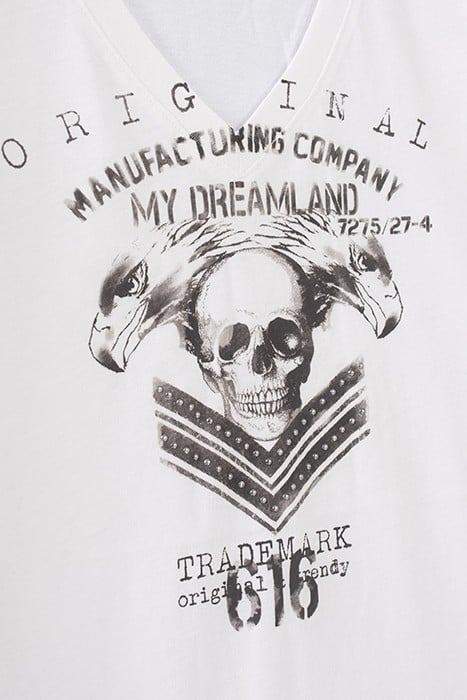 OFF-WHITE SKULL IMAGE T-SHIRT 7