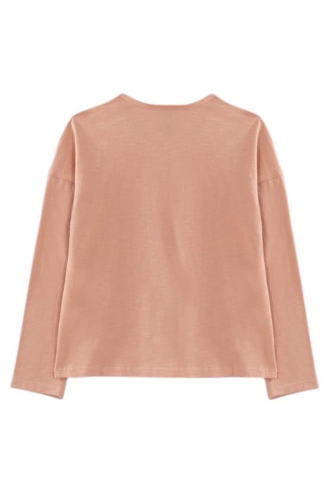 GIRLS’ PINK EMBROIDERED LACE-UP TRAINERS T-SHIRT 2