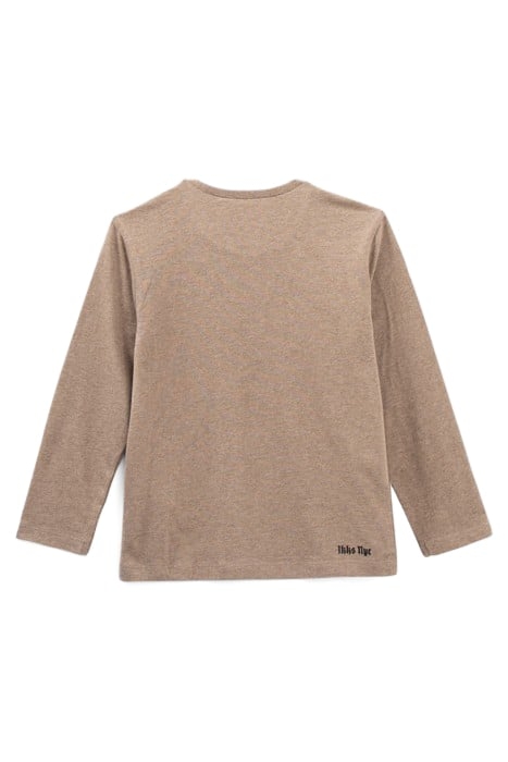 BOYS’ MOCHA REVERSIBLE SEQUIN FLAG ORGANIC COTTON T-SHIRT 2