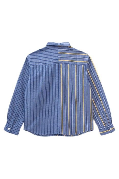 BOYS’ BLUE SHIRT WITH STRIPED MIX 2