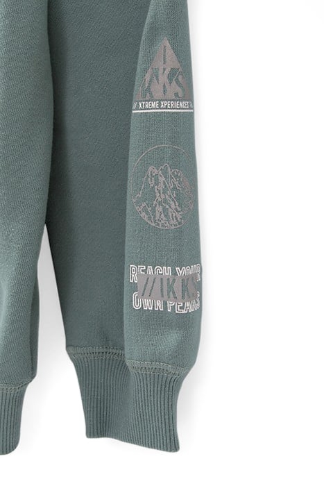 BOYS’ GREEN CARDIGAN WITH REFLECTIVE DETAILS 5