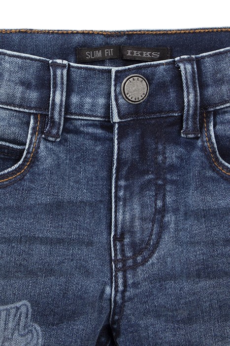 BOYS’ BLUE SLIM JEANS WITH PRINT 3