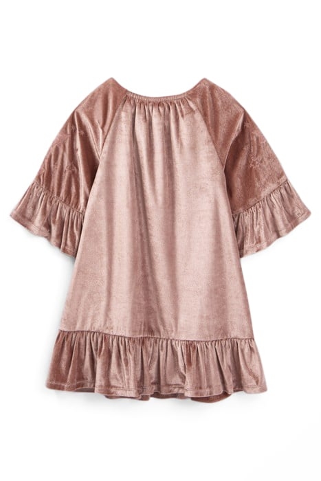 GIRLS’ ROSEWOOD PANNE VELVET DRESS 2