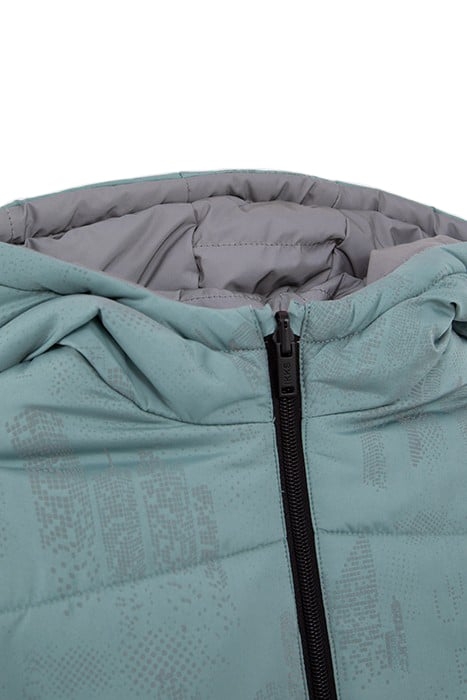 BOYS’ GREEN/GREY REFLECTIVE REVERSIBLE PADDED JACKET 3