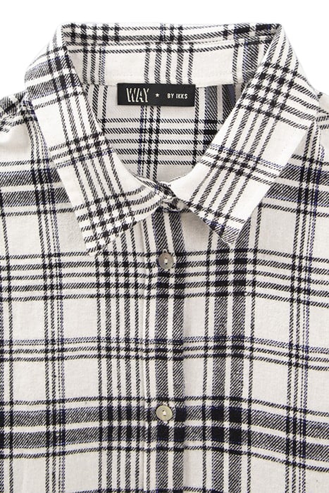 GIRLS’ BLACK AND WHITE CHECKED SHIRT 3
