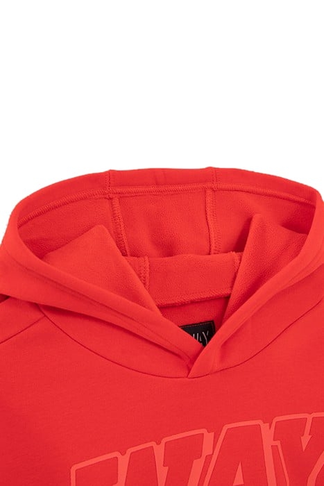 BOYS’ RED RUBBER XL LOGO HOODIE 3