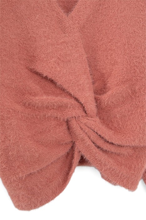 GIRLS’ TERRACOTTA KNIT FRONT/BACK REVERSIBLE SWEATER 5