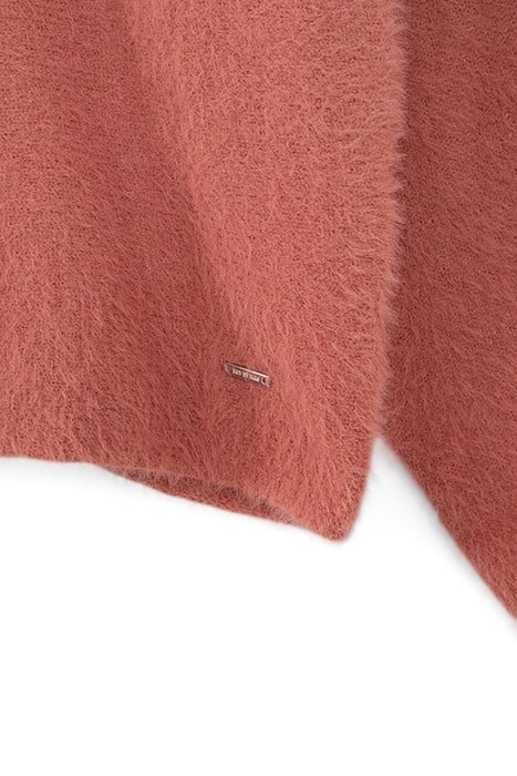 GIRLS’ TERRACOTTA KNIT FRONT/BACK REVERSIBLE SWEATER 6