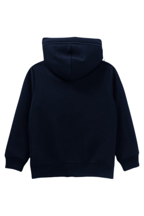 BOYS’ NAVY ZIPPED CARDIGAN WITH SUPERMAN LOGO 2