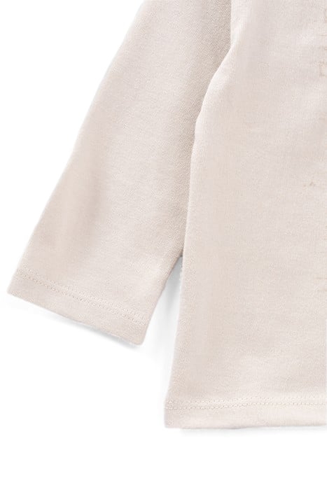 BABY BOYS’ BEIGE FLOCKED LETTER & TIGER T-SHIRT 6