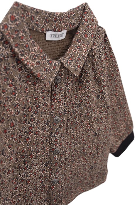 BABY GIRLS’ KHAKI LEOPARD FLORAL PRINT BLOUSE 4