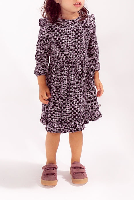 BABY GIRLS’ BLACK ROCK PRINT ECOVERO® DRESS 1