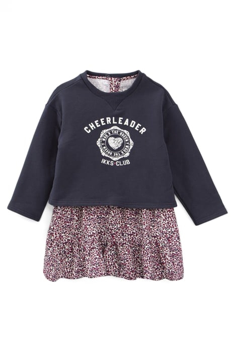 BABY GIRLS’ 2-IN-1 STAR PRINT DRESS WITH SWEATSHIRT 1