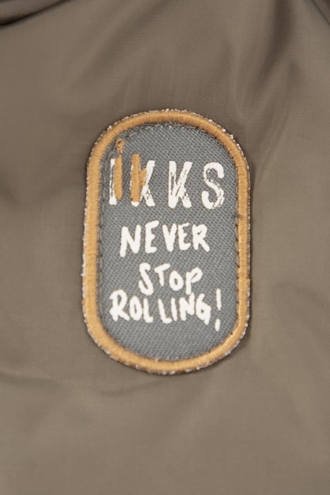 BABY BOYS’ KHAKI HEAT-SEALED CHEVRON QUILTED PADDED JACKET 6