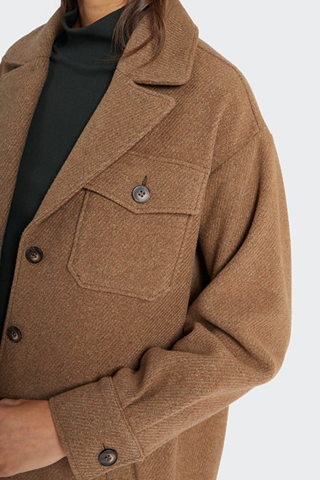 FAWN OVERSHIRT-STYLE LONG COAT 6