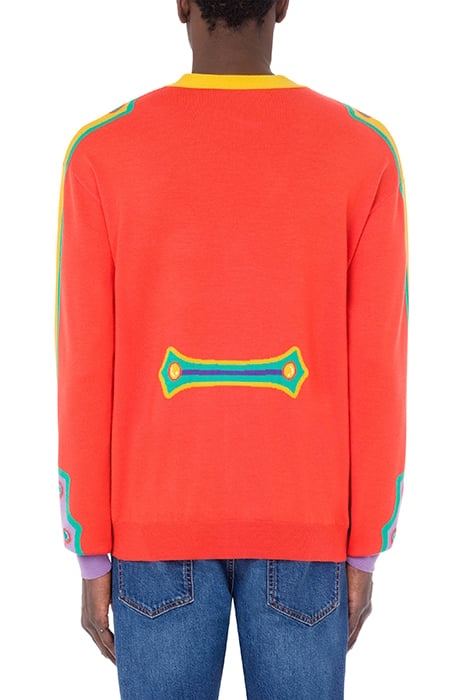 TROMPE L'ŒIL WOOL CARDIGAN MULTICOLOR 2