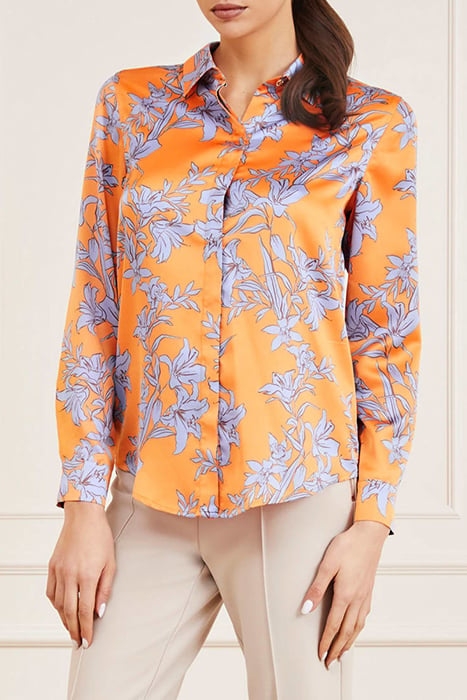 THE ICON BLOUSE PRIN SUNBURST ORANGE 1