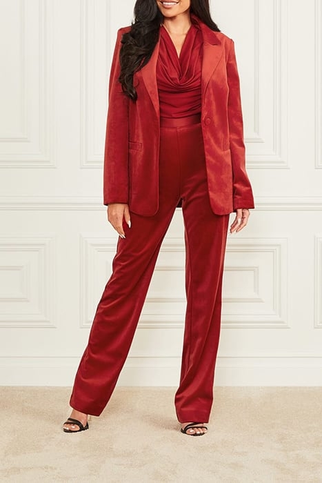 LILLI PANT LACQUER RED STRAIGHT 5