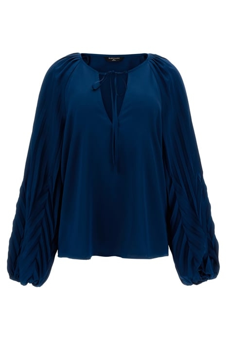 CAMERON BLOUSE BLUE OPAL 1