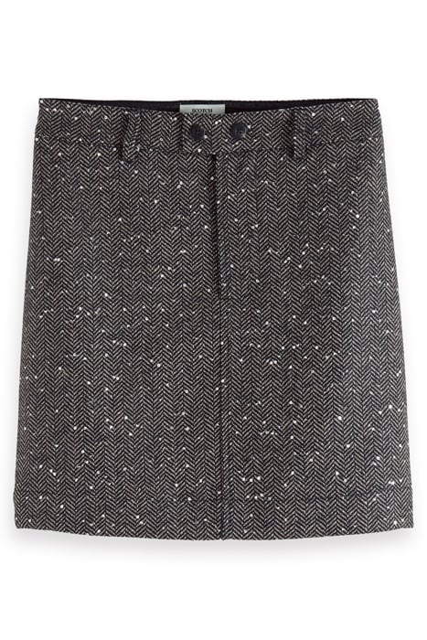 HERRINGBONE SEQUIN MINI SKIRT SEQUIN HERRINGBONE 1