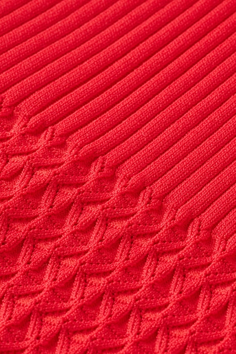 POINTELLE KNITTED TANK LIPSTICK RED 3