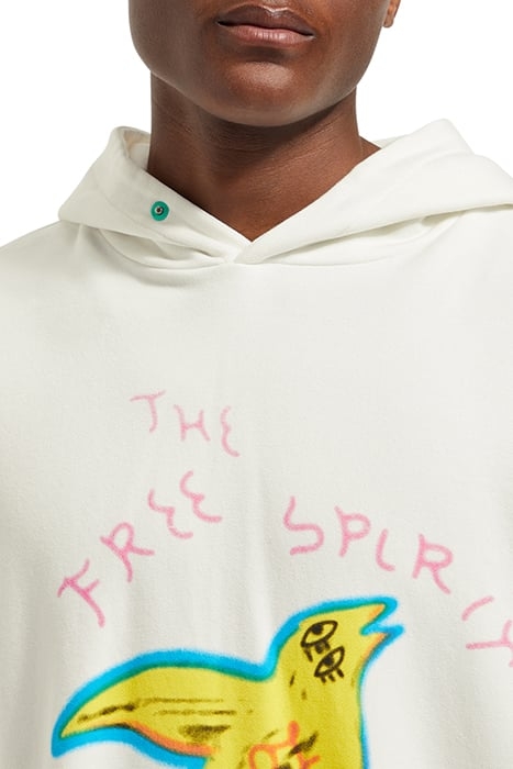 FREE SPIRIT ARTWORK HOODIE SWAN 5