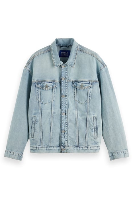 TRUCKER JACKET WITH ARTWORK WASHED UP 1