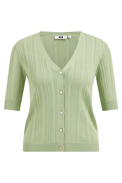 KNITTED CARDIGAN LIGHT GREEN 4