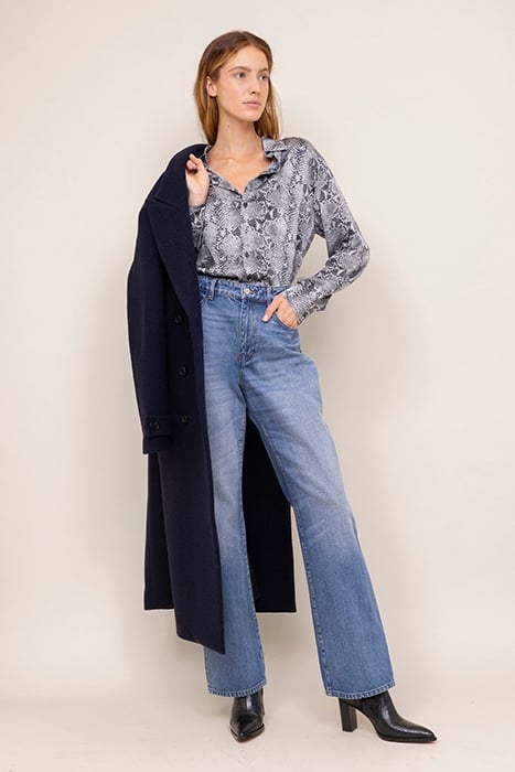 PYTHON DRAPE BACK ECRU/WETGREY/BLACK 2