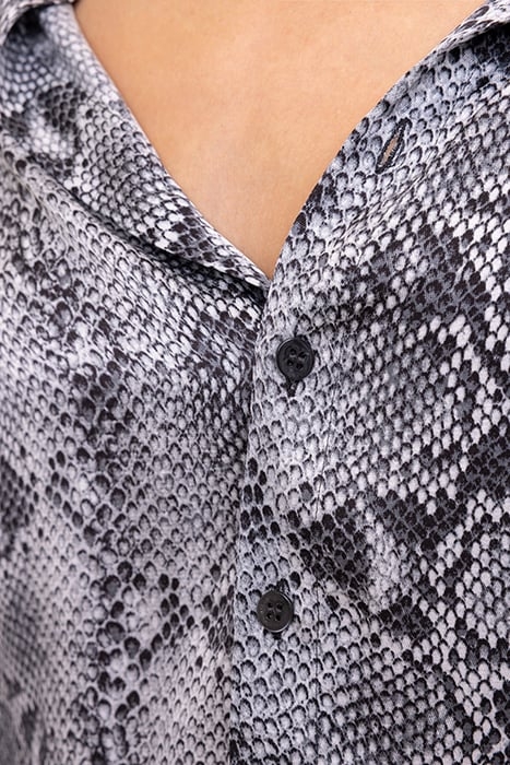 PYTHON DRAPE BACK ECRU/WETGREY/BLACK 6