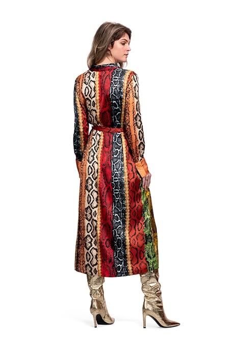 DRESS TURIN LONG SNAKE COLORFUL MULTICOLOR 2
