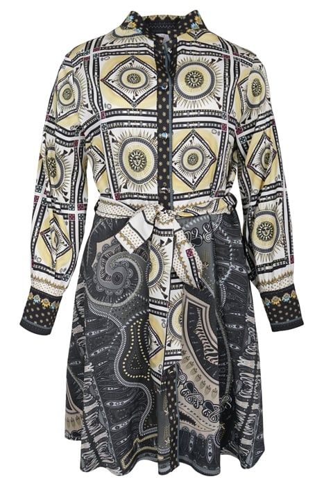 DRESS LOUVAIN BLACK GREY ECRU BLACK, GREY, ECRU 1