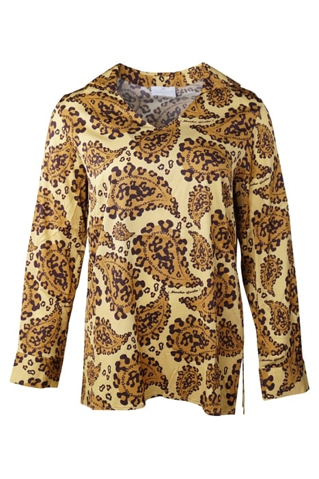 BLOUSE RICCIA LEOPARD PAISLEY BEIGE 1