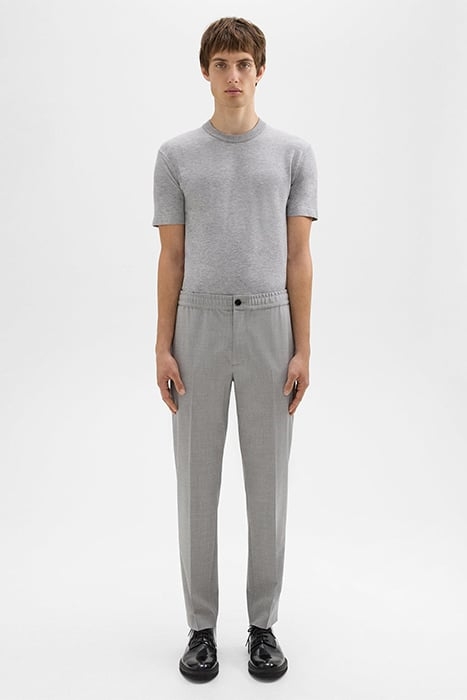LARIN DRAWSTRING PANT IN STRETCH WOOL VAPOR MELANGE 1