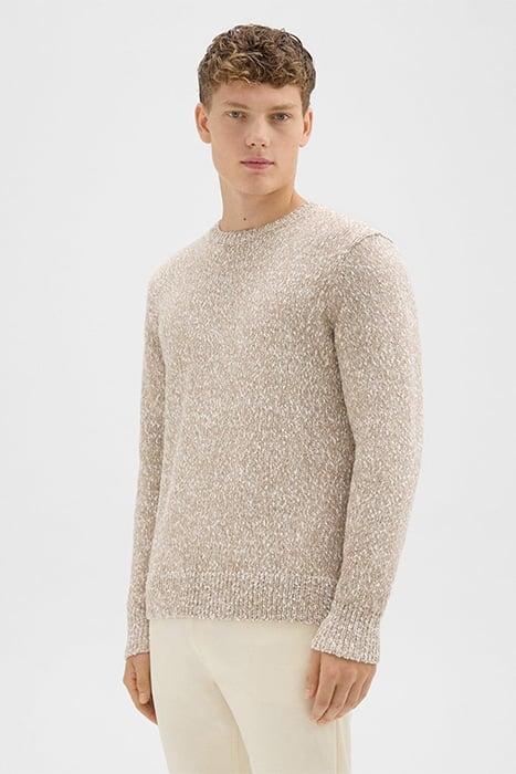 MAUNO CREWNECK SWEATER IN HEATHERED COTTON PUMICE MULTI 3