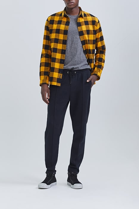 YELLOW CHECKED MOTIF REGULAR SHIRT YELLOW 3