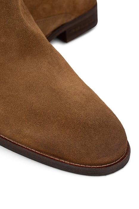BROWN SUEDE ZIPPED BOOTS CAPPUCINO 4