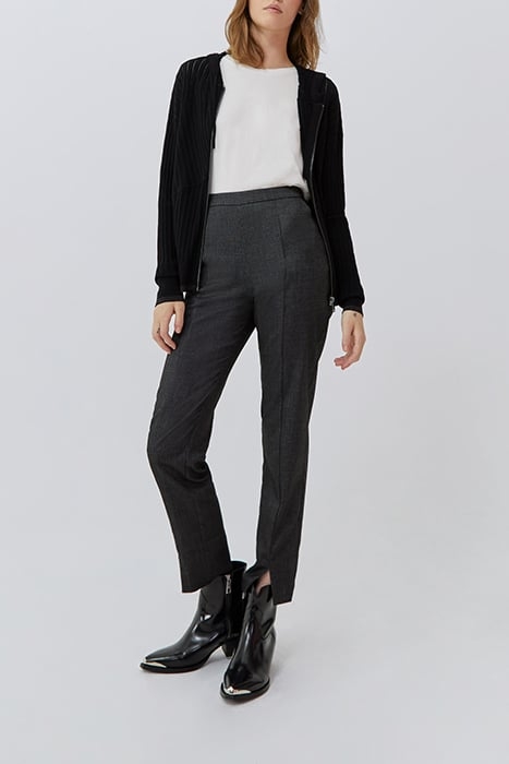 BLACK DECORATIVE OPENWORK KNIT CARDIGAN BLACK 3