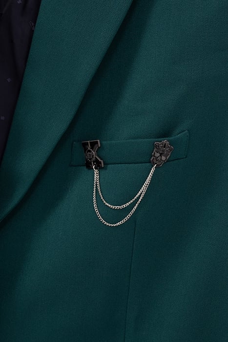 DUCK GREEN SUIT JACKET WITH PIN BADGE GREEN 6