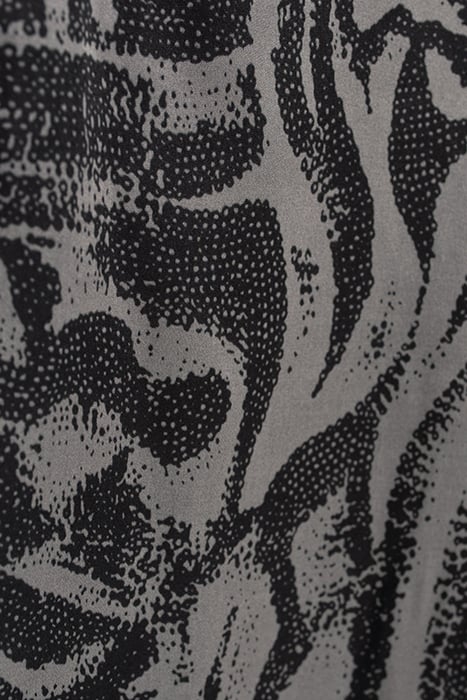 PURE EDITION- GREY WIDE-LEG ZEBRA PRINT TROUSERS GREY 8