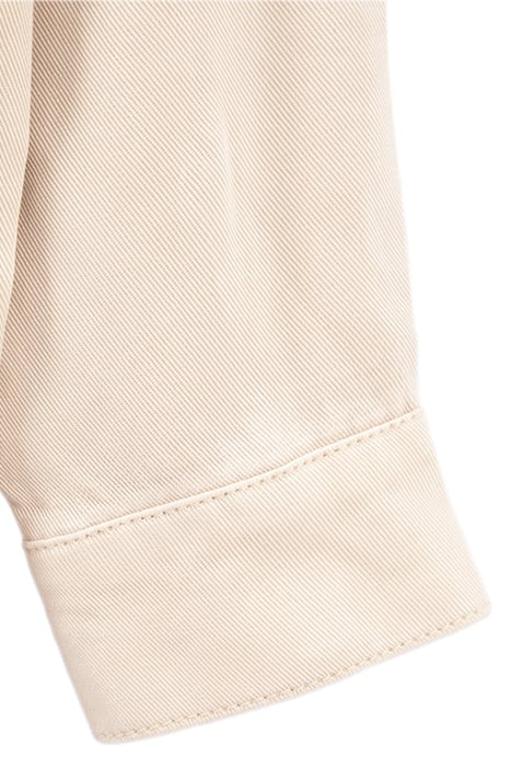 GIRLS ECRU LYOCELL® SHIRT WITH ZIPPED POCKETS SNOW WHITE 4