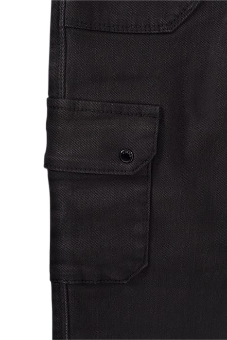 GIRLS’ BLACK CARGO TROUSERS BLACK 5
