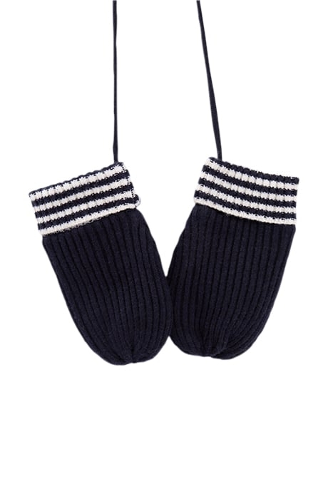 BABY BOYS’ NAVY RIBBED KNIT MITTENS NAVY 3