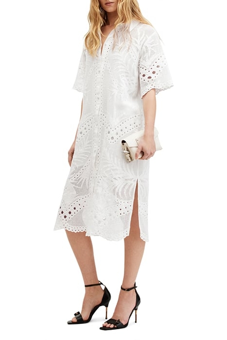 MERIA BRODERIE DRESS OPTIC WHITE 4